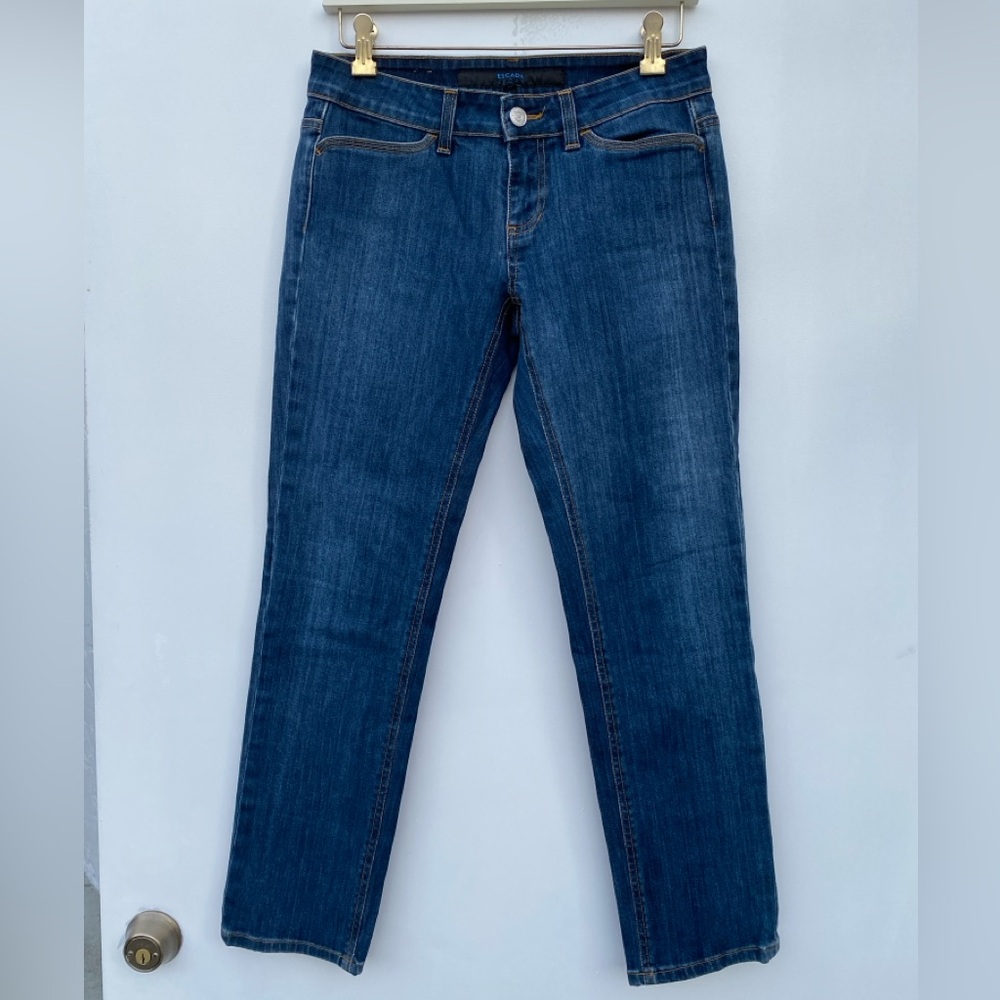 Escada Dark Blue Straight Leg Jeans